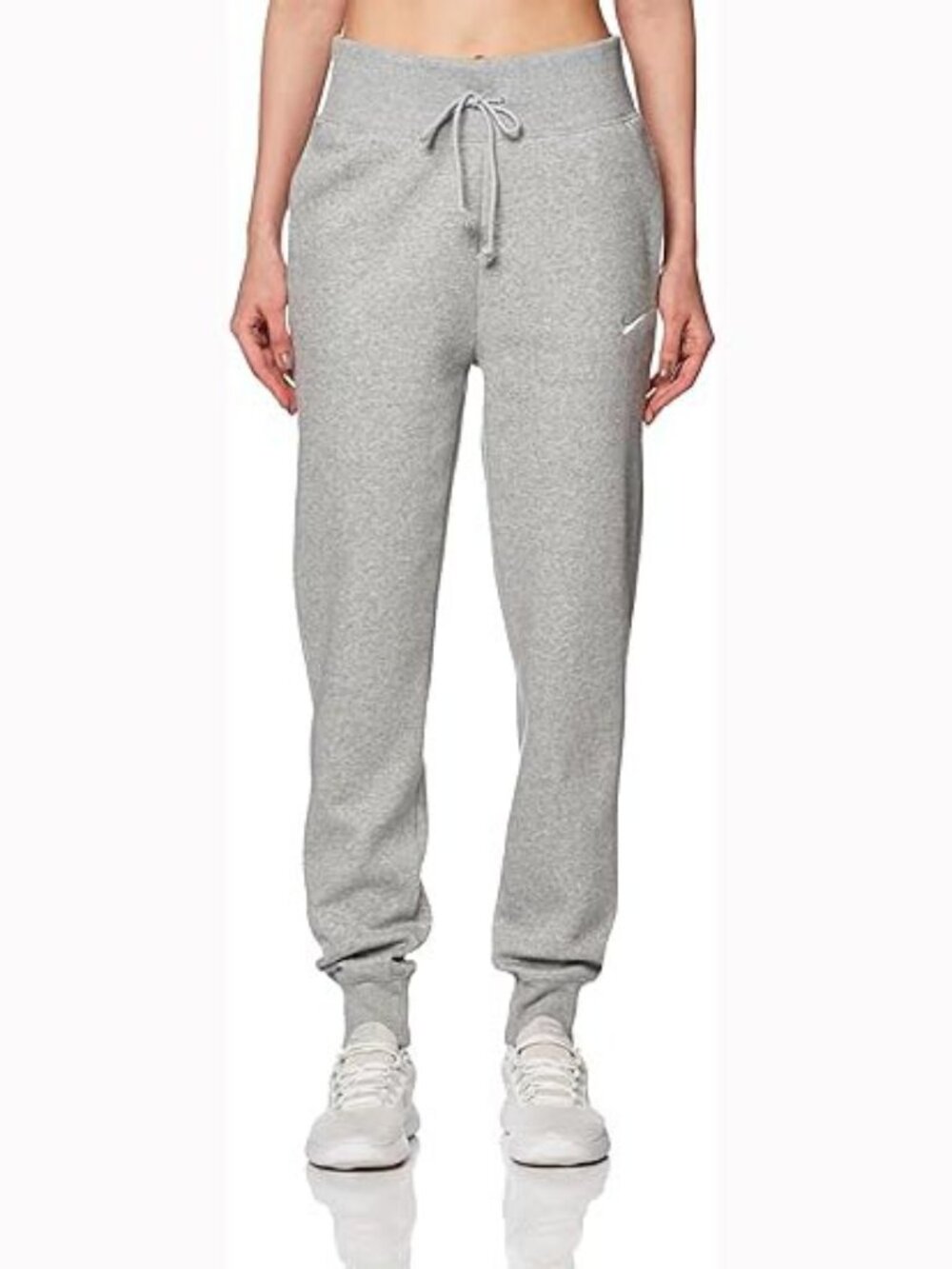 Nike Sportswear Phoenix Fleece High-Waisted Joggers in Light Grey